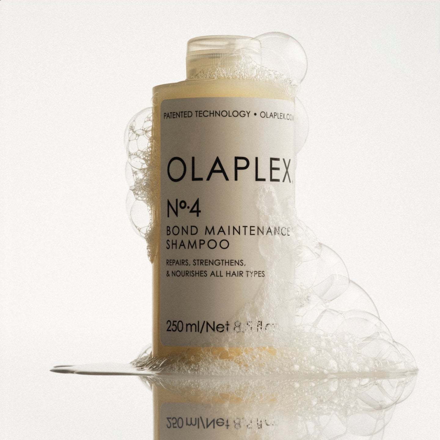 OLAPLEX No.4 on a white surface