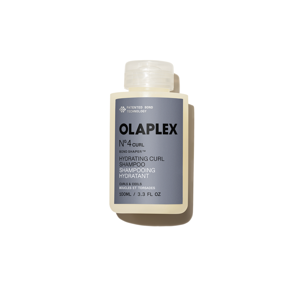 hover

Olaplex Nº.4CURL Bond Shaper Hydrating Curl Shampoo texture shot. 

Clear gel like goop on a gray background - alternate view