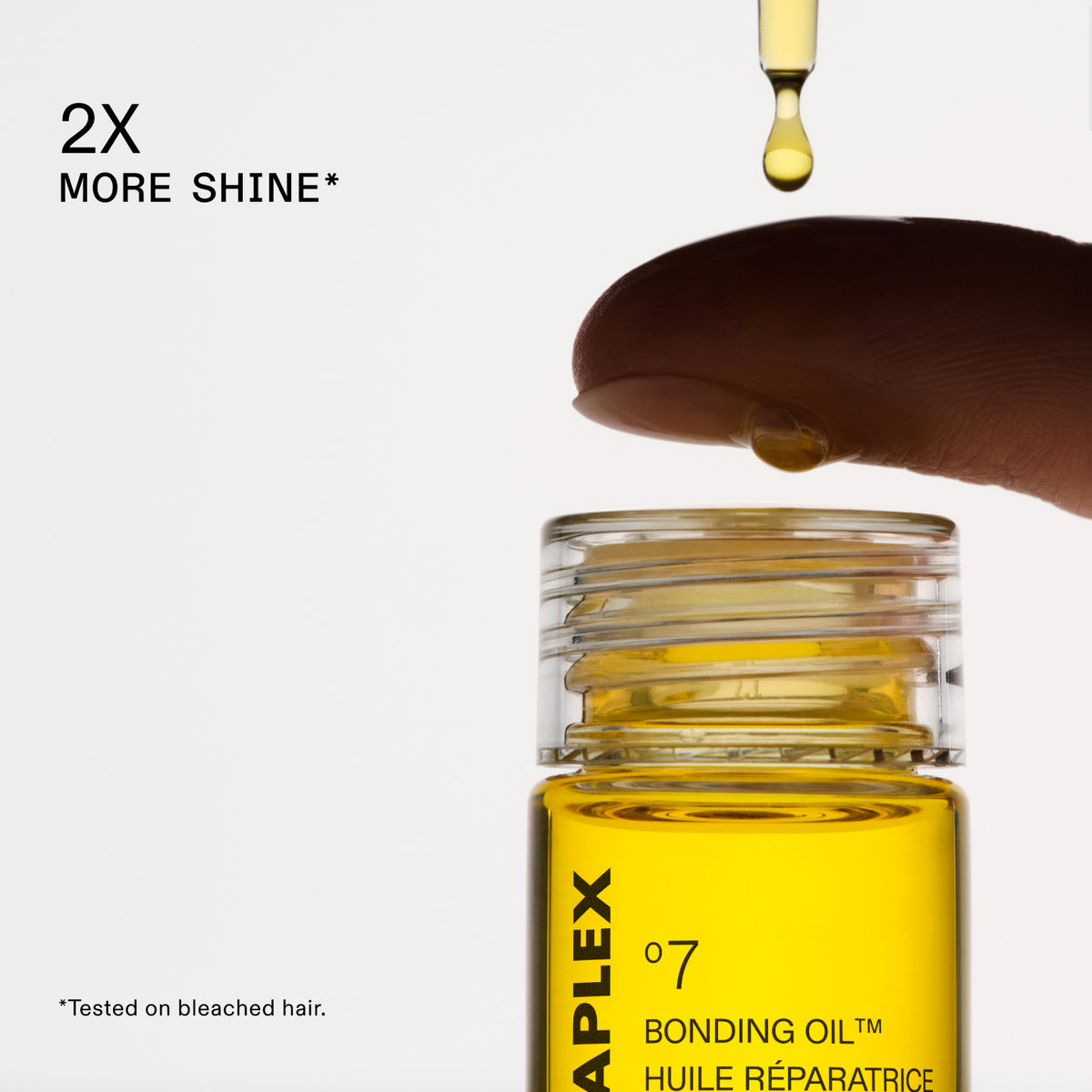 2X
PLUS DE BRILLANCE*
*Testé sur les cheveux décolorés.