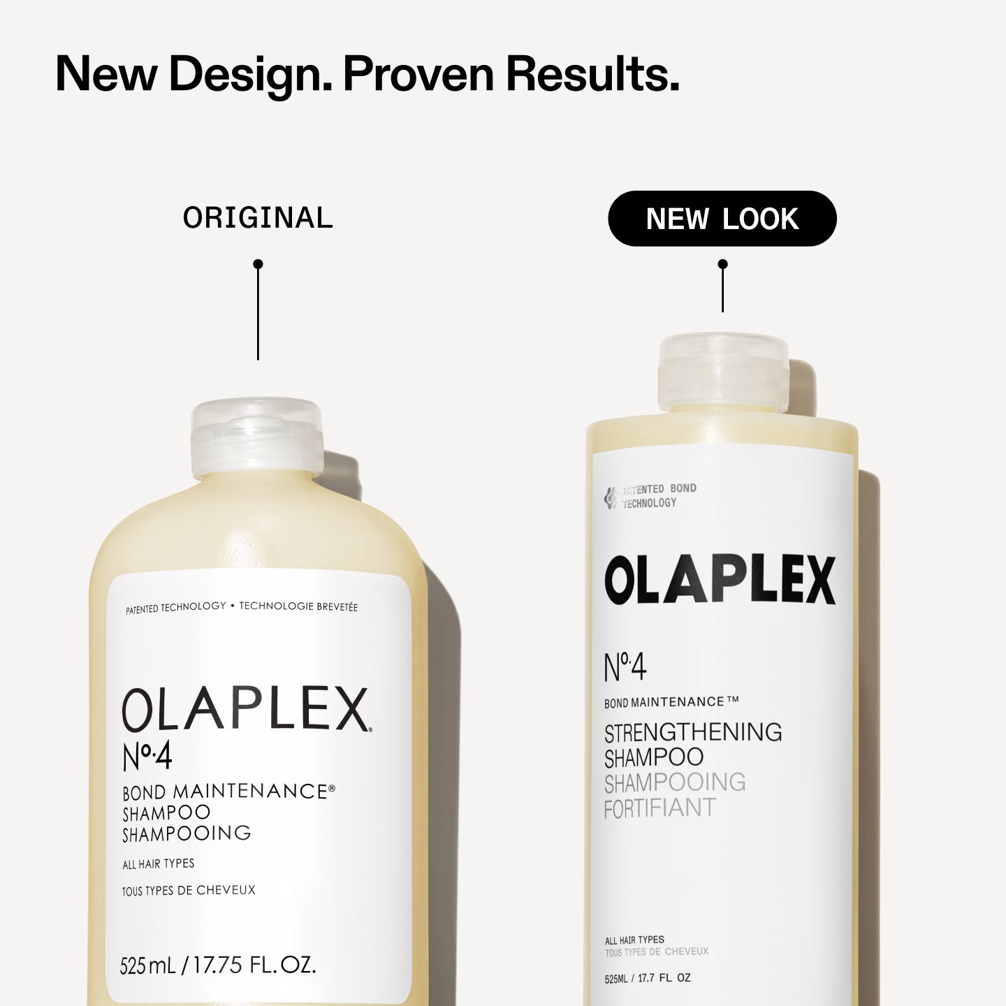 New Design. Proven Results.

Original Bottle vs. New Look Bottle