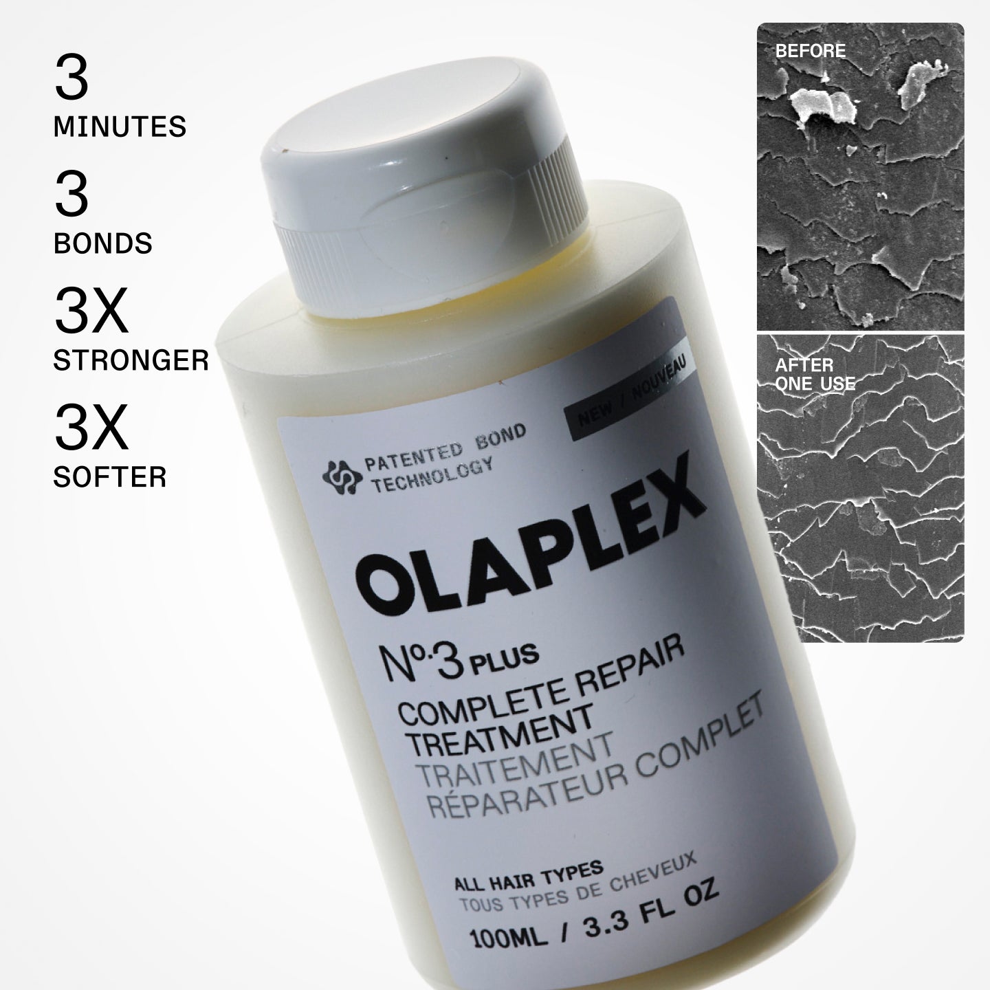 3 Minutes
3 Bonds
3X Stronger
3X Softer